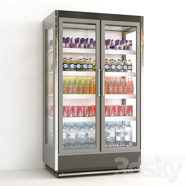 Beverage Fridge 3D Model