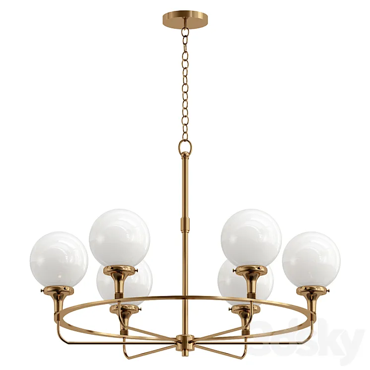 Beverly Hills Chandelier 3D Model Free Download