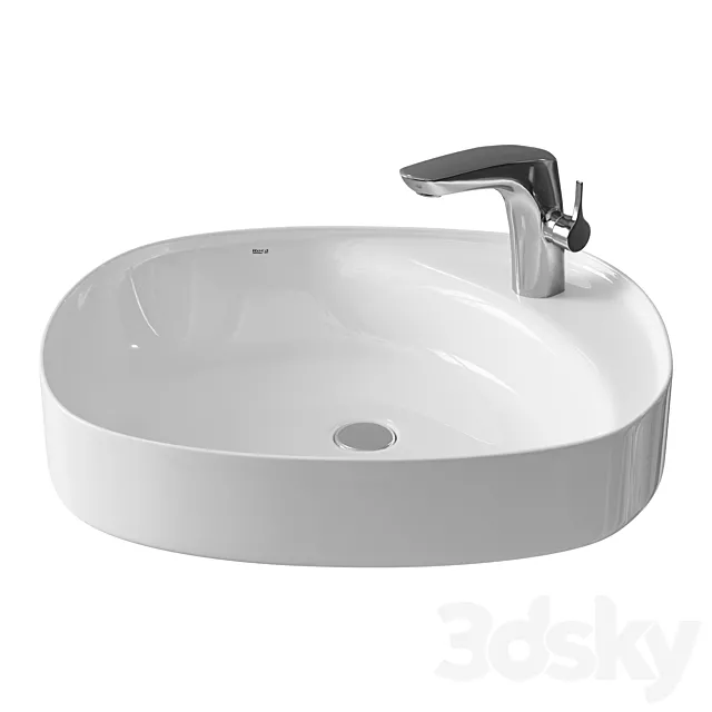 BEYOND REF: 3270B8000 Overhead ceramic washbasin 3D Model BEYOND REF: 3270B8000 Overhead ceramic washbasin 3D Model