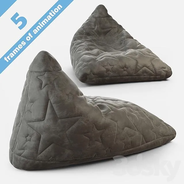 Bezkarkasnoe chair Player Qstar 3D Model Bezkarkasnoe chair Player Qstar 3D Model