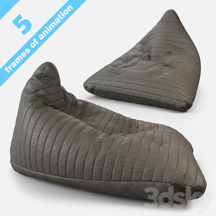 Bezkarkasnoe chair Player Quilt 3D Model Bezkarkasnoe chair Player Quilt 3D Model