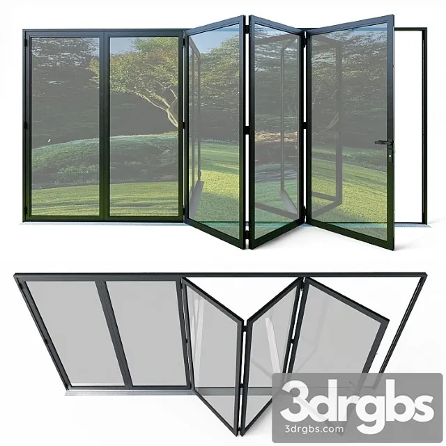 Bi folding doors 3D Model Download