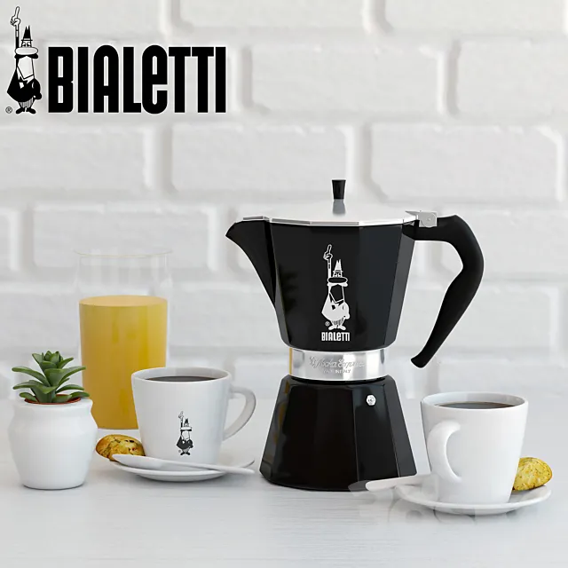 Bialetti coffee set 3DModel Bialetti coffee set 3DModel