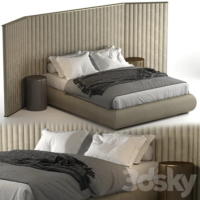 Biarritz Flexform bed 3D Model Biarritz Flexform bed 3D Model
