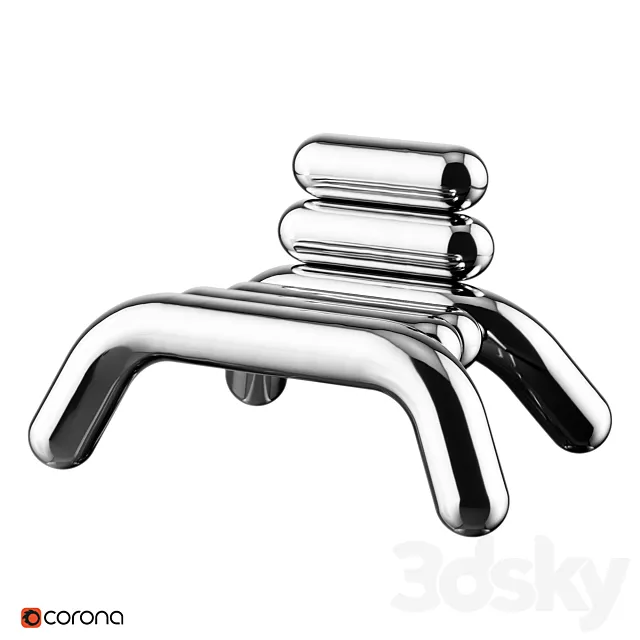 BIBENDUM LOUNGE CHAIR BY TONI GRILO 3D Model