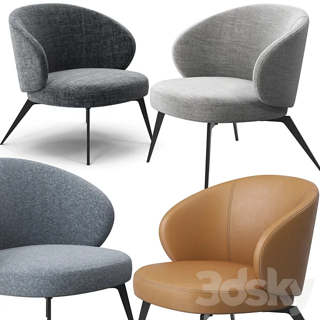 Bice armchair by Lema 3D Model Bice armchair by Lema 3D Model