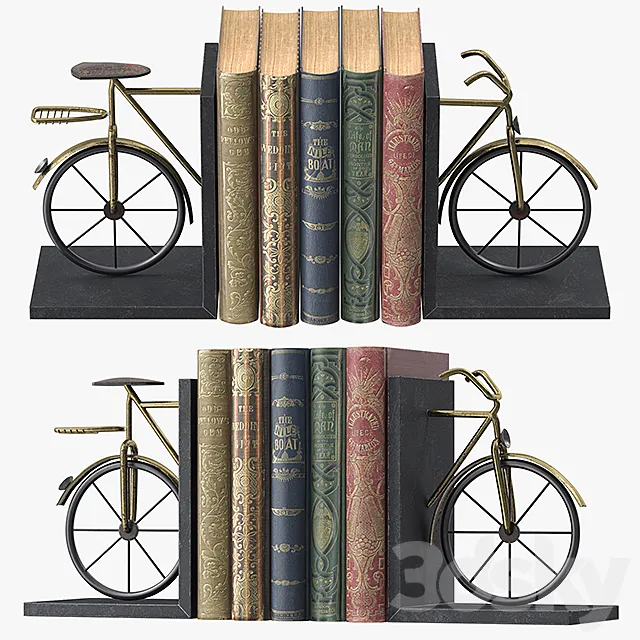 Bicycle Book Ends 3D Model Bicycle Book Ends 3D Model