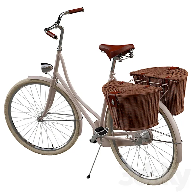 Bicycle for a Lady in two versions 3D Model