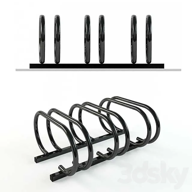 Bicycle parking 3D Model Bicycle parking 3D Model