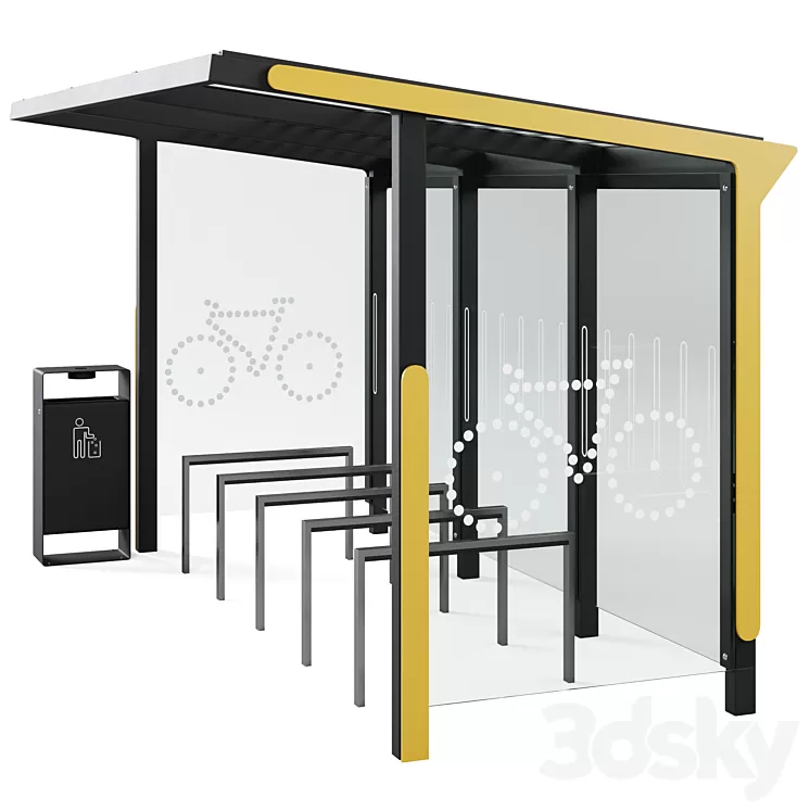 Bicycle parking Aureo Velo by mmcite 3D Model