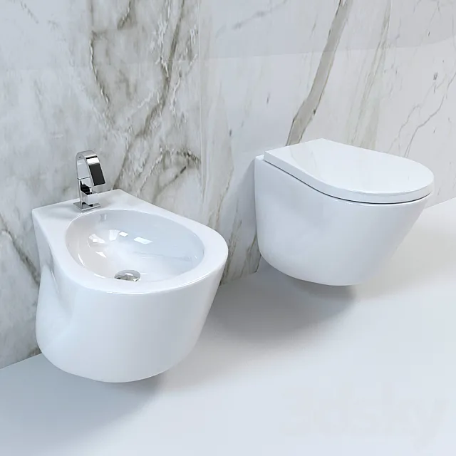 Bidet toilet NIC DESIDN (series PILLOW) 3D Model
