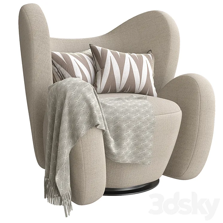 Big Big Lounge Chair 3D Model Free Download