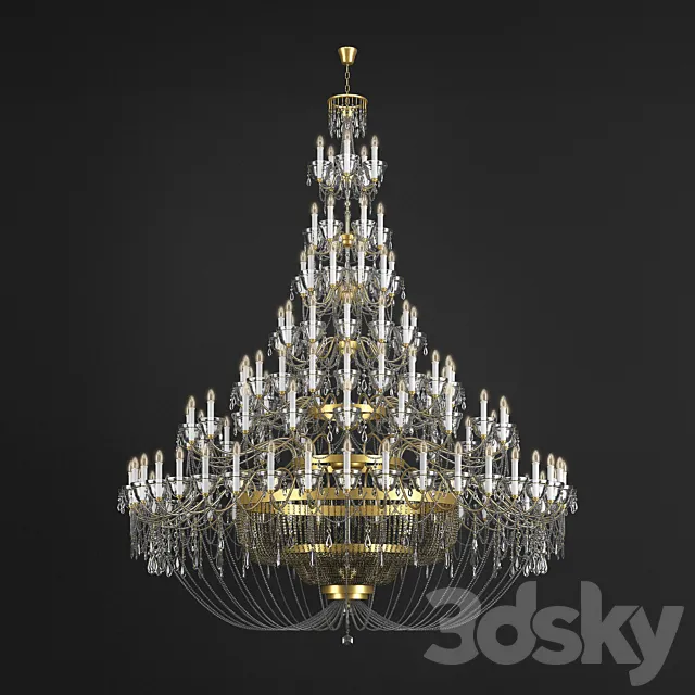 Big Chandelier 3D Model Big Chandelier 3D Model