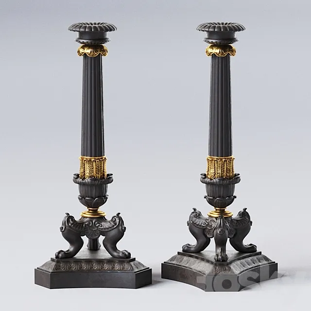 Big Empire Candlestick 3D Model Big Empire Candlestick 3D Model