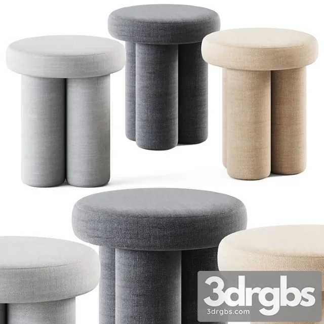 Big Foot Stool By 101 Copenhagen Puf 3D Model Download