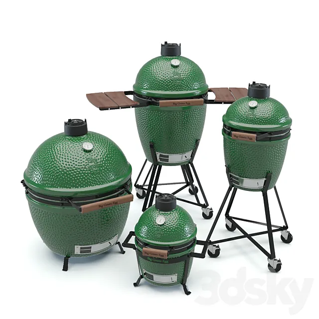 Big Green Egg (XL M S Minimax) 3D Model Big Green Egg (XL M S Minimax) 3D Model