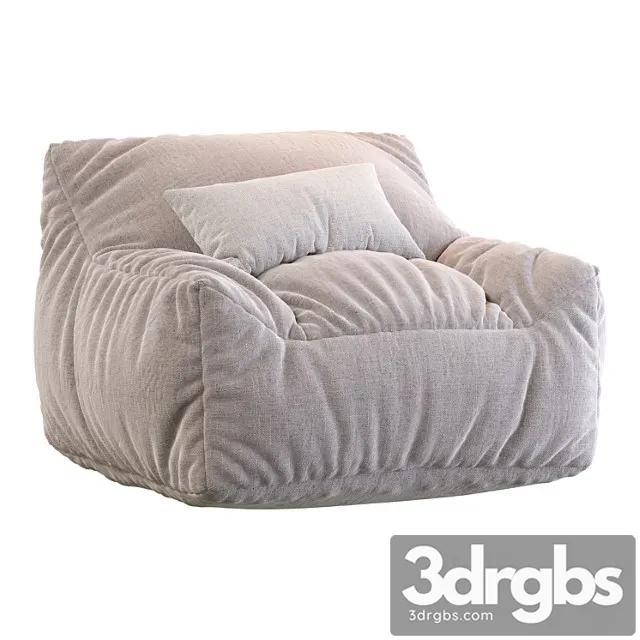 Big Joe Lux Large Bean Bag Chair Lounger 3D Model Download Big Joe Lux Large Bean Bag Chair Lounger 3D Model Download
