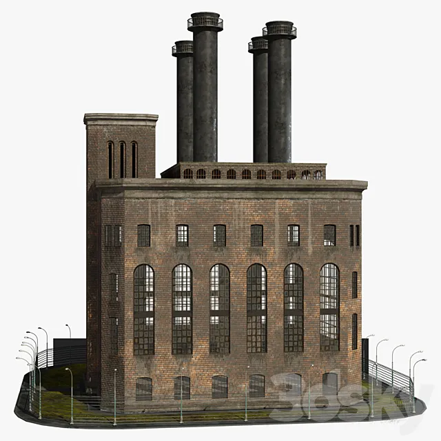 Big old factory 3D Model