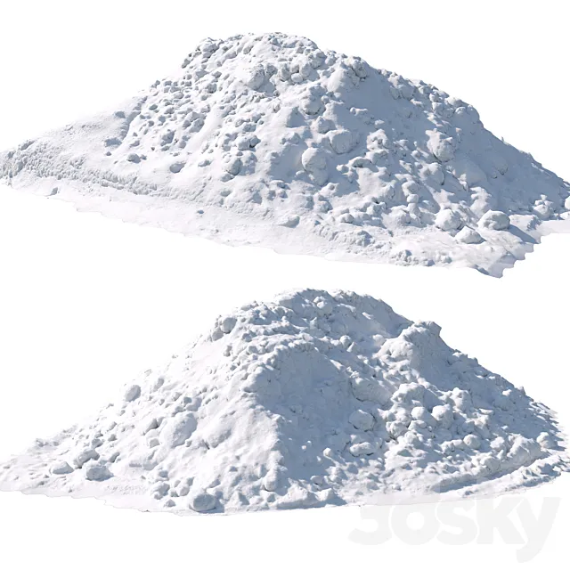 Big pile of snow 5 3D Model Big pile of snow 5 3D Model