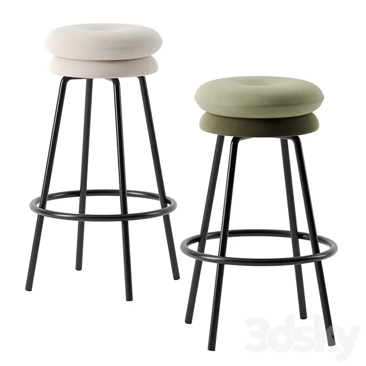 Big Tom barstool by Richard Lampert 3D Model Free Download
