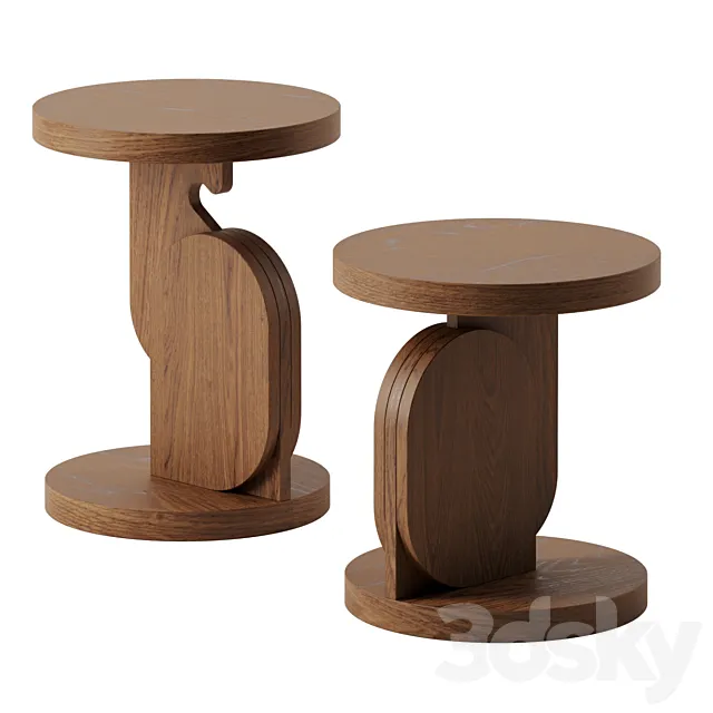 Bijou side tables by Linteloo 3DModel Bijou side tables by Linteloo 3DModel