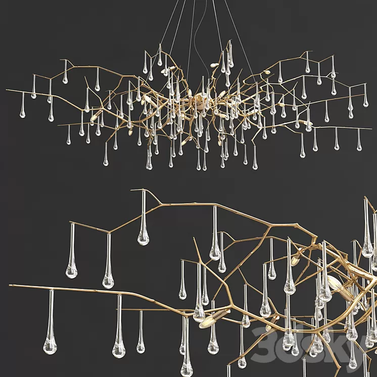 Bijout Chandelier by Serip Lighting 3D Model