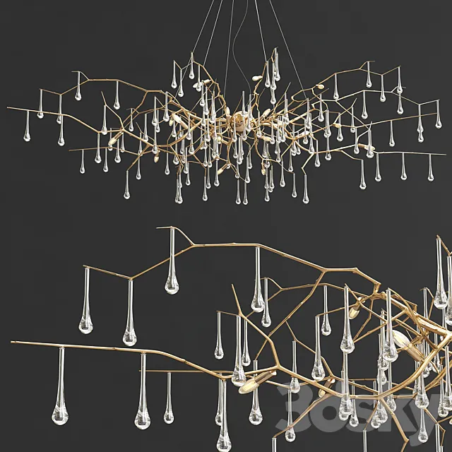 Bijout Chandelier by Serip Lighting 3DModel