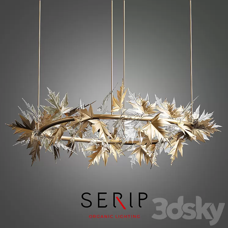 Bijout Oval Chandelier by Serip Lighting 3D Model Bijout Oval Chandelier by Serip Lighting 3D Model