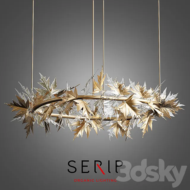 Bijout Oval Chandelier by Serip Lighting 3DModel