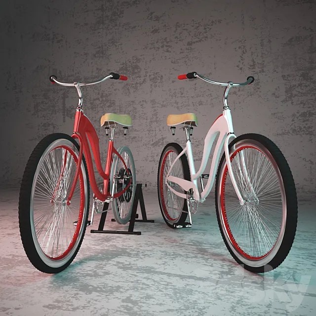 Bike + bike dynamo 3D Model