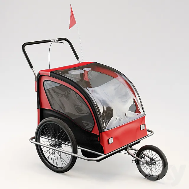Bike Trailer 3D Model