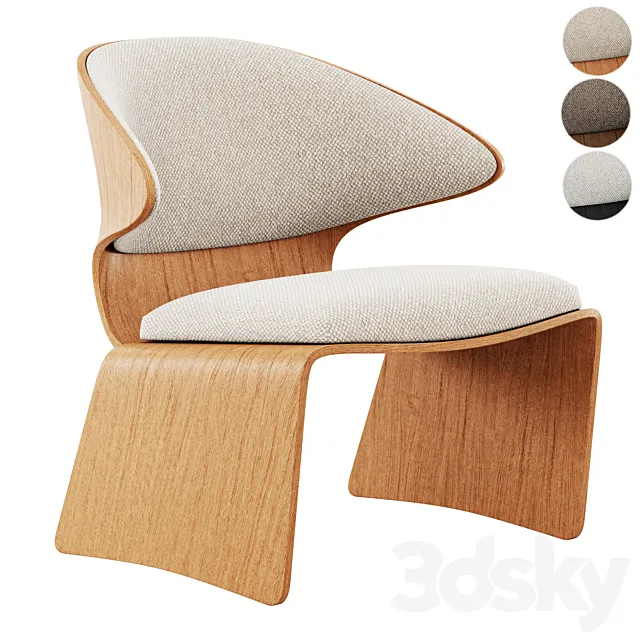 Bikini armchair by Hans Olsen 3D Model Bikini armchair by Hans Olsen 3D Model