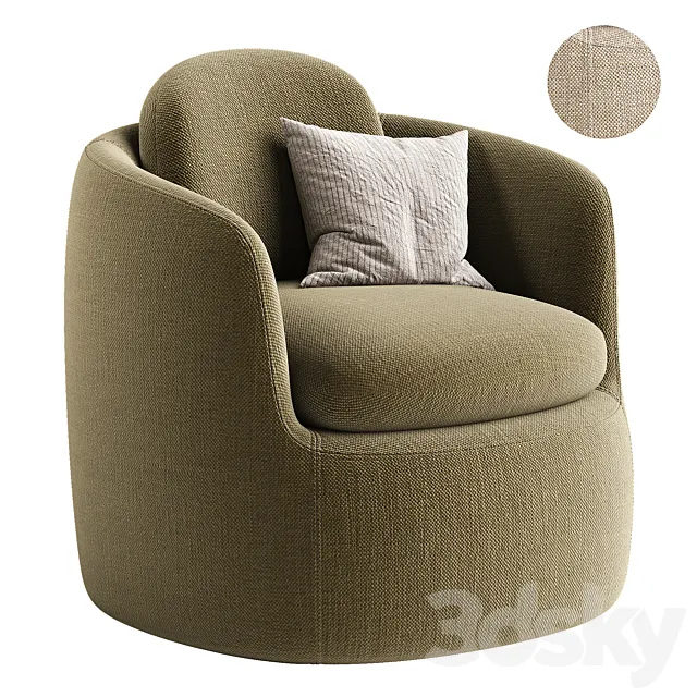BILBAO Armchair By Morgan 3D Model BILBAO Armchair By Morgan 3D Model