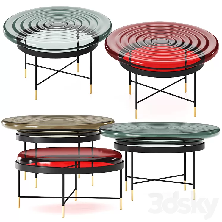 Bilboquet by Roche Bobois Coffee Table 3D Model Free Download