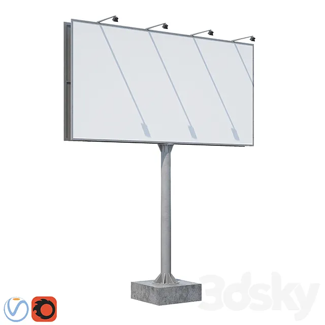 Billboard 3D Model Billboard 3D Model