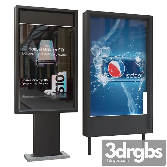 Billboard backlit 3D Model Download Billboard backlit 3D Model Download