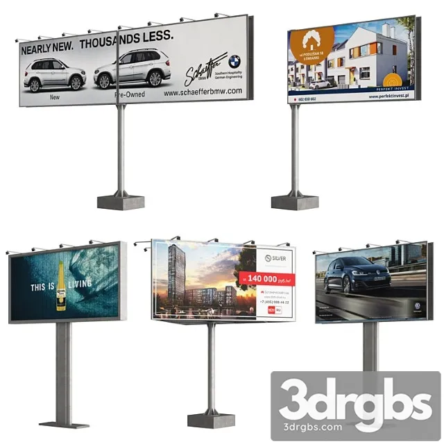 Billboards 3D Model Download Billboards 3D Model Download