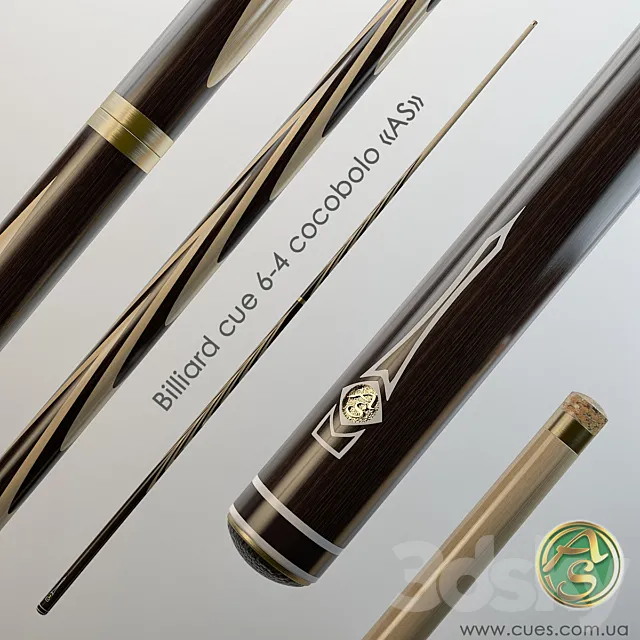 Billiard cue company “AS” 3D Model