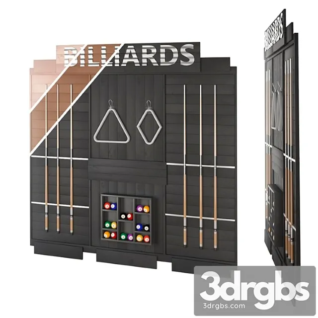 Billiard Set 1 3D Model Download