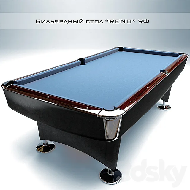 BILLIARD TABLE _ POOL “RENO” 9 F 3DModel