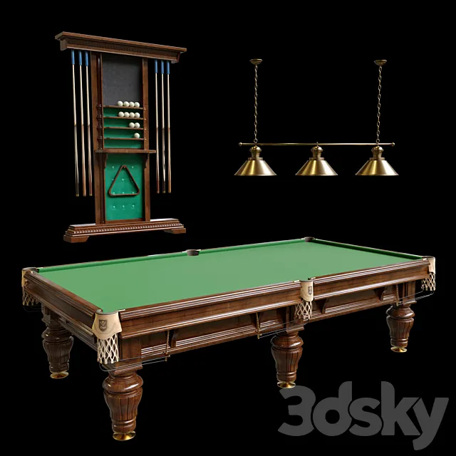 Billiard table “President” 3D Model