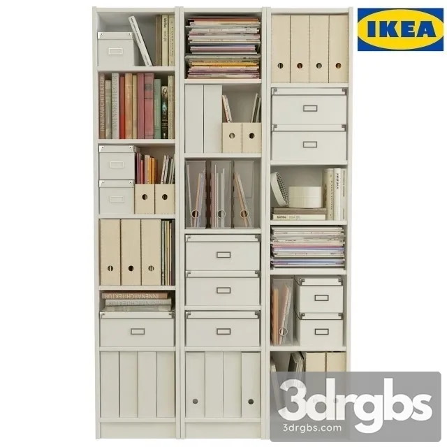 Billy Bookcase 3D Model Download Billy Bookcase 3D Model Download
