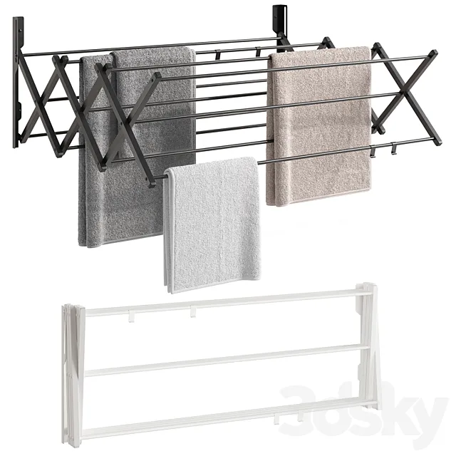 BILMANN wall dryer in two colors 3D Model