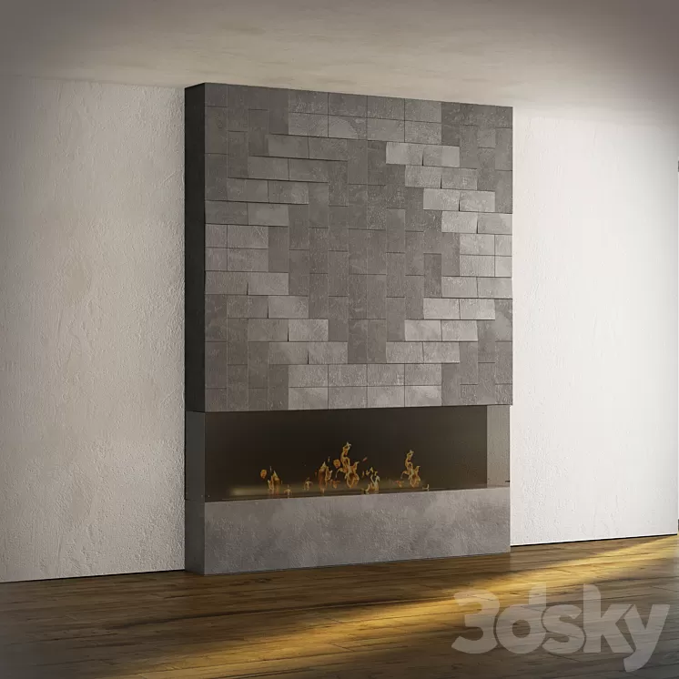 Bio Fireplace 3D Model