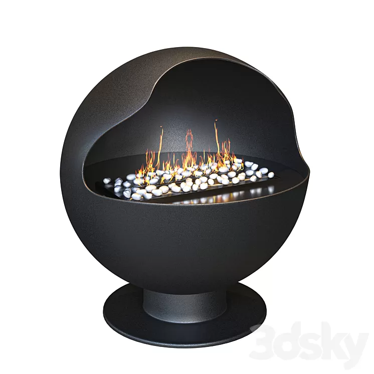 Bio fireplace Lux Fire Johnny 3D Model Free Download