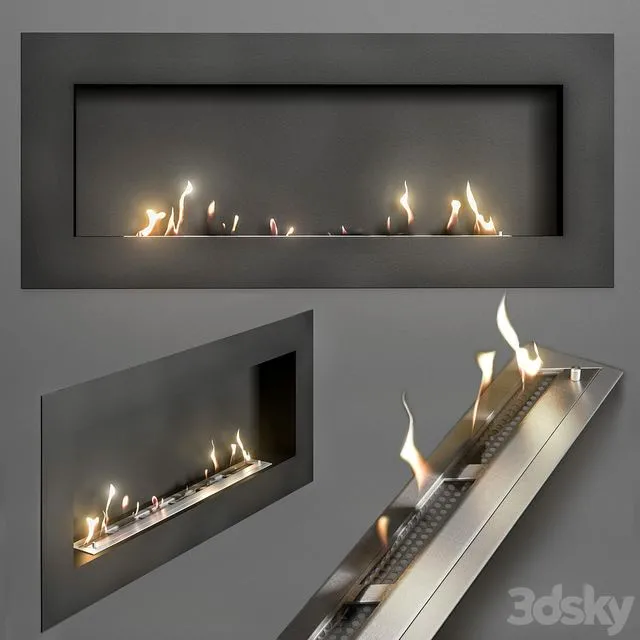 Bio fireplace Zefire 3D Model