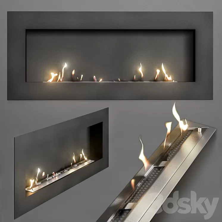 Bio fireplace Zefire 3D Model