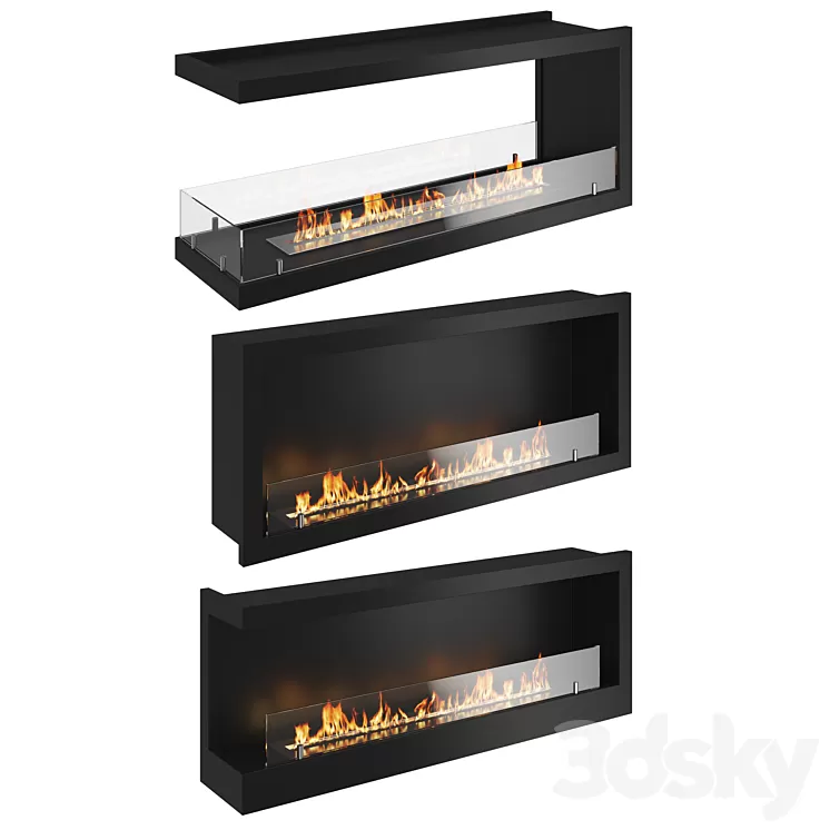 Bio fireplaces 3D Model