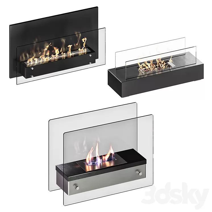Bio fireplaces 3D Model Free Download