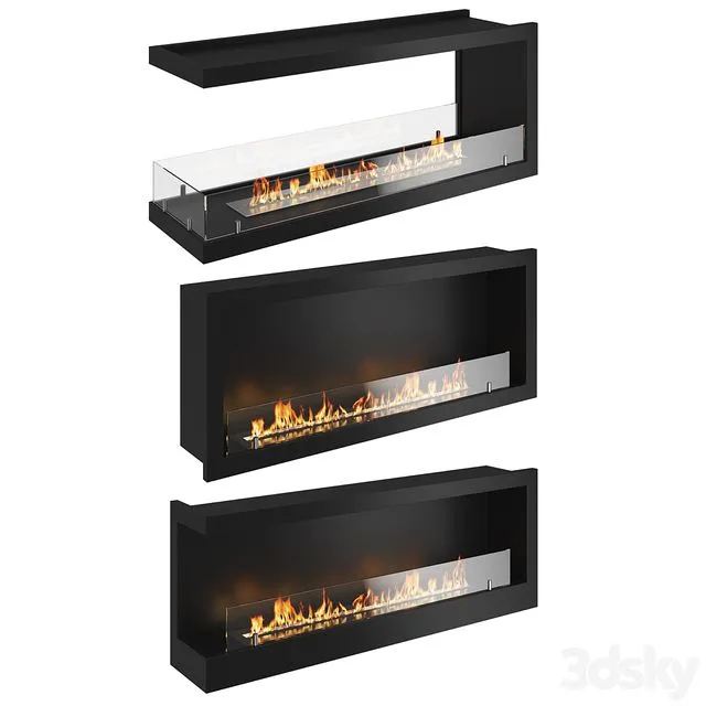 Bio fireplaces (for modern interior) 3D Model